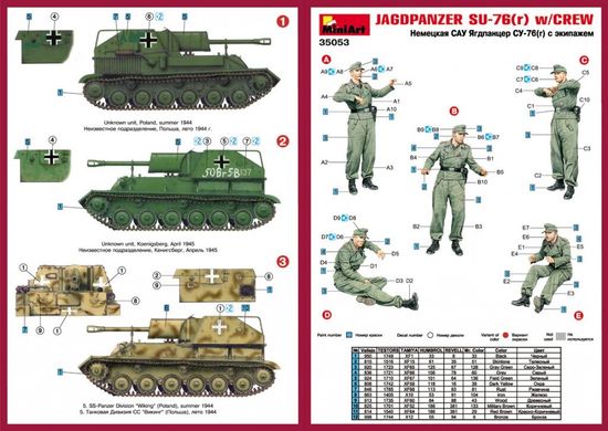Jagdpanzer SU-76 (r) з екіпажем, 1:35, MiniArt, 35053, збірна модель