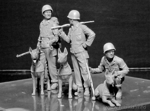 Собаки на службі корпусу морської піхоти США, збірні фігури 1:35, Master Box, 35155