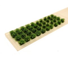 Кустики темно-зеленые Shrub grass, 40 шт. (10-12 мм)