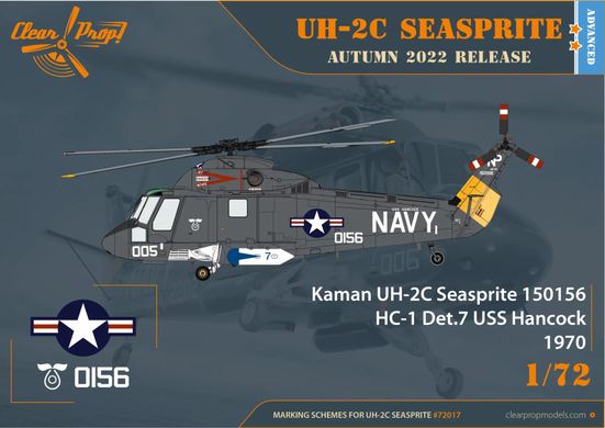 Гелікоптер Seasprite UH-2C, 1:72, Clear Prop, CP72017