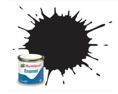 33 Краска эмалевая HUMBROL, черная (матовая), 14 мл