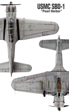 Бомбардувальник USMC SBD-1 "Pearl Harbor", 1:48, Academy, 12331 (Збірна модель)