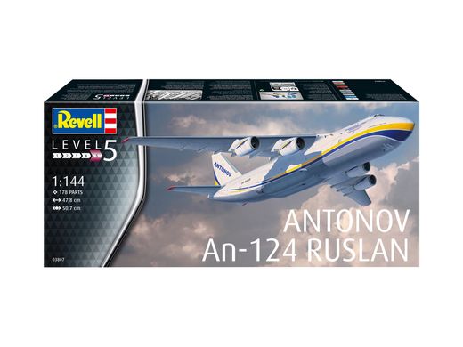 Транспортный самолет Antonov AN-124 Ruslan, 1:144, Revell, 03807 (Сборная модель)