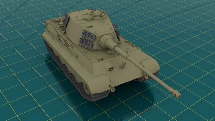 Немецкий тяжелый танк Pz.Kpfw.VI Ausf.B "Королевский Тигр" с башней Henschel, поздн. производство, 1:35, ICM, 35363 (Сборная модель)