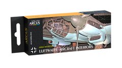 Набор эмалевых красок "Luftwaffe Aircraft Interiors", Arcus, 2018
