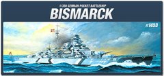 Немецкий линкор "Бисмарк" Bismarck, 1:350, Academy, 14109 (Сборная модель)