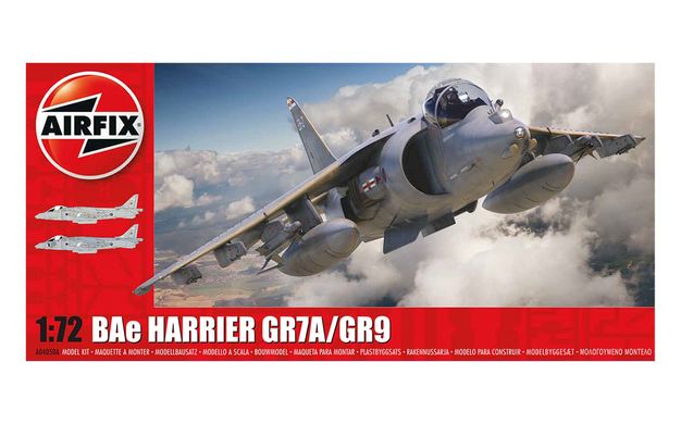 Истребитель BAe Harrier GR7A/GR9, 1:72, Airfix, A04050A (Сборная модель)