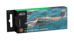 Набор акриловых красок "FAA Early-WW2 Fighters", Arcus, A3013