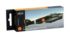 Набор эмалевых красок "FARR Late-WW2 Aviation", Arcus, 4002
