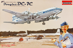 Авиалайнер DC-7C Pan American World Airways (PAA), 1:144, Roden, 301 (Сборная модель)