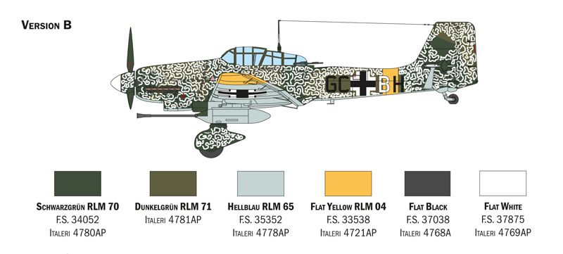 Бомбардувальник Ju 87 G-1 Stuka Kanonenvogel, 1:48, Italeri, 2830 (Збірна модель)