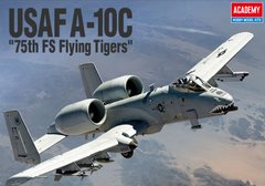 Американський штурмовик USAF A-10C "75th FS Flying Tigers", 1:48, Academy, 12348 (Збірна модель)