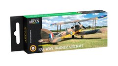 Набор акриловых красок "RAF WW2 Trainers", Arcus, A3014