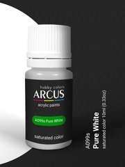 Краска Arcus A099 Белый, матовый (Pure White), акриловая