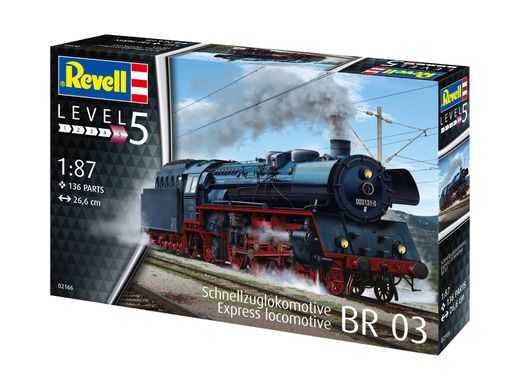 Локомотив BR-03, Express locomotive BR03, 1:87, Revell, 02166 (Сборная модель)