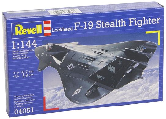 Истребитель-невидимка F-19 Stealth Fighter, 1:144, Revell, 04051
