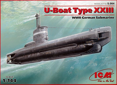 Немецкая подводная лодка U-Boat Type ХХІІІ,1:144, ICM, S.004 (Сборная модель)