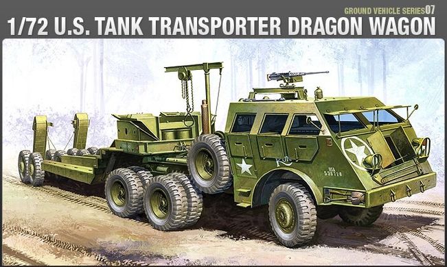 Танковый транспортер М-25 с трейлером М15 (Dragon Wagon), 1:72, Academy, 13409 (Сборная модель)