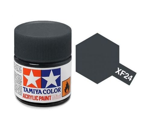 XF-24, Акриловая краска Tamiya Mini, темно-серый (матовый), 10 мл, 81724
