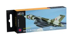 Набор эмалевых красок "RAF V-Bombers", Arcus, 3053