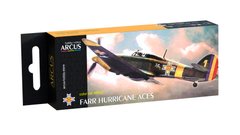 Набор эмалевых красок "FARR Hurricane Aces", Arcus, 4003