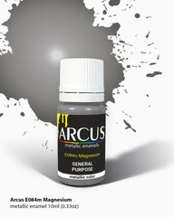 Краска Arcus E084 Magnesium - Металлик магний, 10 мл, эмалевая
