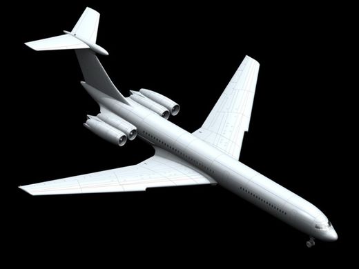 Пасажирський літак Іллюшин-62М, 1:144, ICM, 14405
