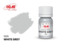 1029 Біло-сірий, акрилова фарба, ICM, 12 мл